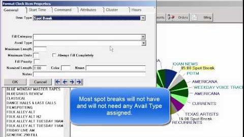 Avail Types on Format Clocks